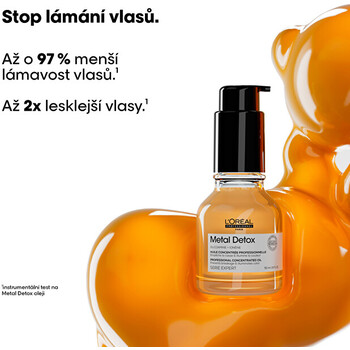 Serie Expert Metal Detox Professional Concentrated Oil - Vyživujúci olej na vlasy proti lámavosti vlasov
